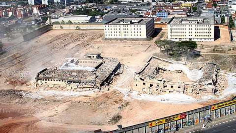 O complexo do Carandiru em ruínas - Sérgio Andrade/ Prefeitura São Paulo