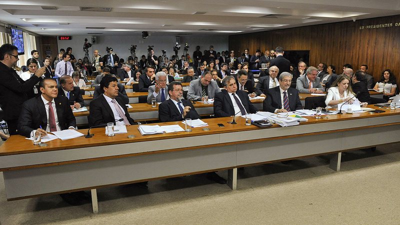 Sala de comissões do Senado Federal durante reunião da CPI Mista da Petrobras - Senado Federal/Wikimedia Commons