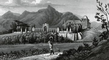 Vista da Quinta da Boa Vista por volta de 1820 - Domínio público / Maria Graham