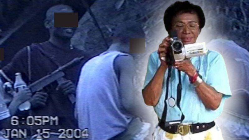 Montagem ilustra registro da idosa com fotografia pessoal da própria - Divulgação / TV Globo