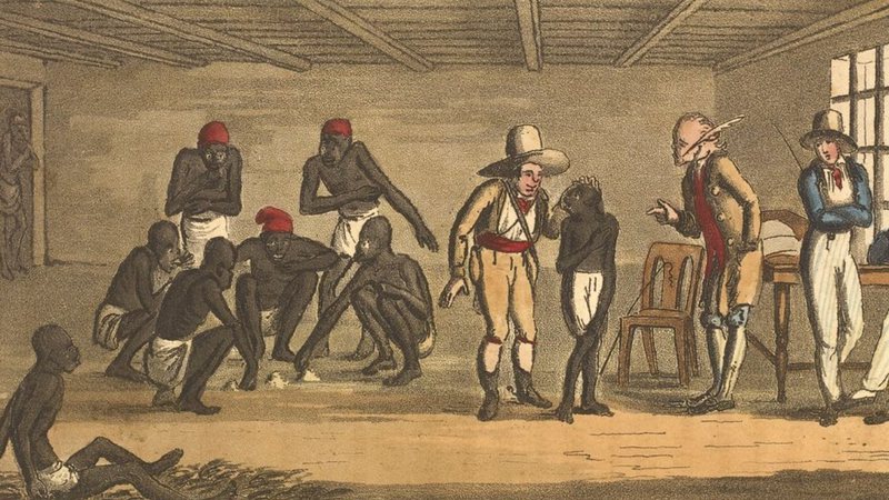 Retratação do Mercado de Escravos do Rio de Janeiro - Arquivo Nacional do Brasil / Domínio Público