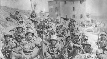 Soldados brasileiros durante a Segunda Guerra Mundial - Arquivo Nacional