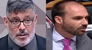 Alexandre Frota e Eduardo Bolsonaro na CMPI da Fake News, em 2019 - Divulgação/ Youtube/ Band Jornalismo