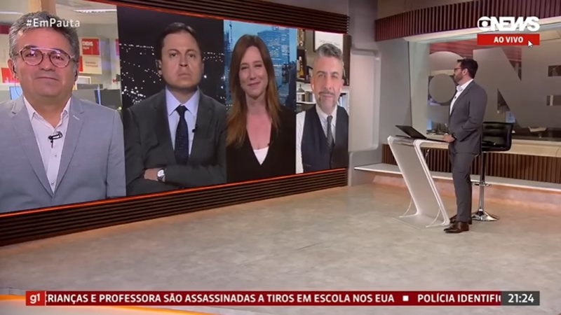 Carolina Cimenti pede desculpas ao vivo após uso de termo racista - Reprodução/GloboNews
