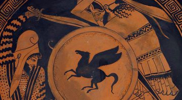 Representação do conflito entre gregos e persas - Divulgação/National Museums Scotland
