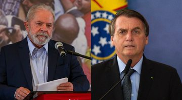 Montagem com fotografia de Lula e Bolsonaro, respectivamente - Getty Images