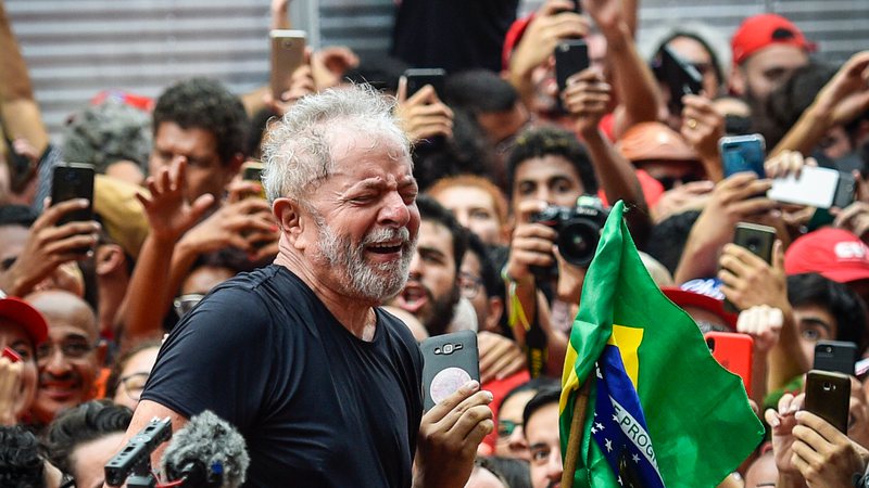 Ex-presidente Lula no Sindicato dos Metalúrgicos do ABC (2019) - Getty Images