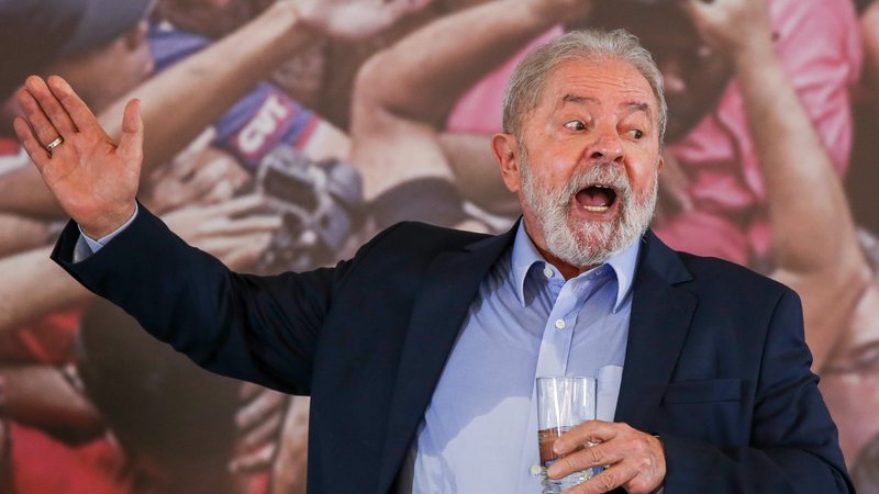 Lula em coletiva de imprensa (2021) - Getty Images