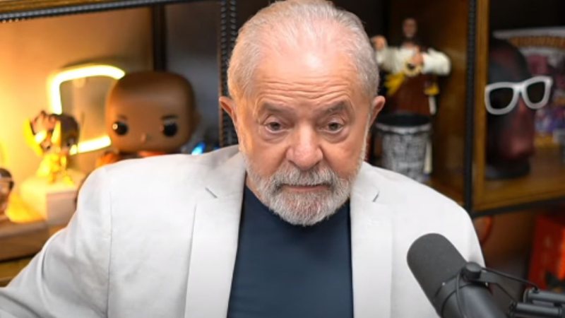 Lula em entrevista para o podcast Podpah - Divulgação/Youtube/ Podpah