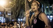 Marielle em discurso durante campanha municipal, em agosto de 2016 - Mídia NINJA / Flickr
