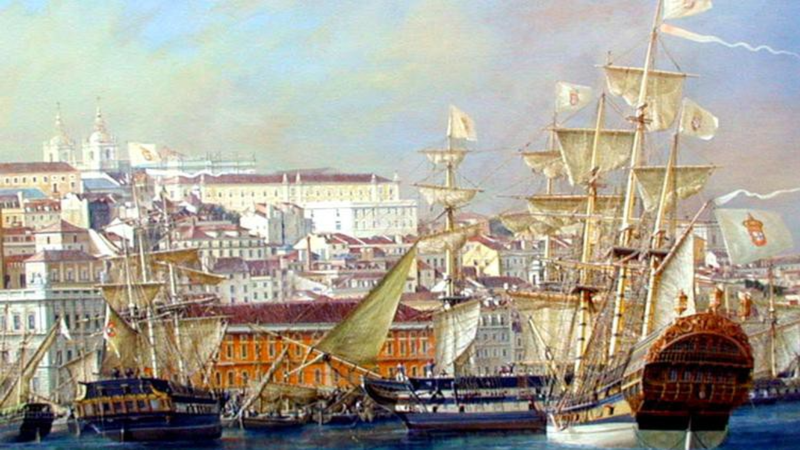 Navios da Coroa Portuguesa em Salvador, 1808 - Wikimedia Commons