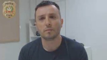 Laureano Vieira Toscani, um dos neonazistas presos em operação da Polícia Civil de Santa Catarina - Reprodução/Vídeo/Fantástico
