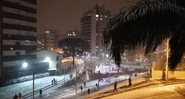 Neve registrada por moradores - Divulgação / Vídeo / Band