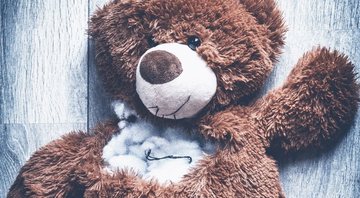Imagem ilustrativa de ursinho de pelúcia rasgado para representar maus-tratos a uma criança - Divlgação/ Pixabay