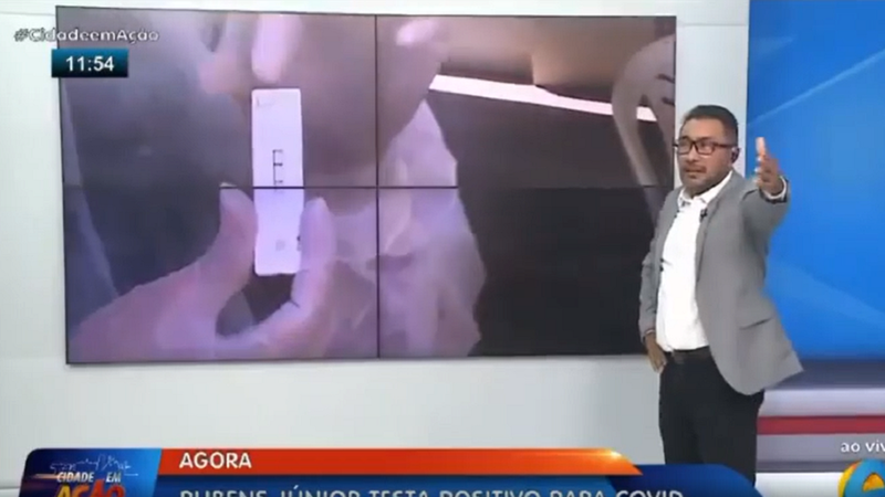 Apresentador reage ao teste positivo de Covid-19 de seu repórter - Divulgação / TV Arapuan