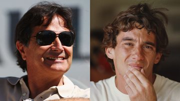 Piquet em montagem com Senna - Getty Images