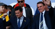 Sérgio Moro e Jair Bolsonaro na Copa América (2019) - Getty Images