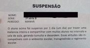 Fotografia registra suspensão por distribuir melancia - Divulgação / TV Globo