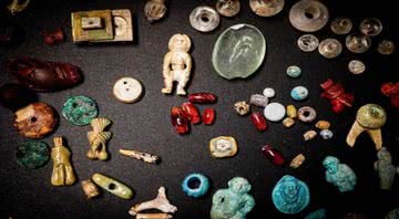 Objetos encontrados em Roma - Crédito: Reprodução