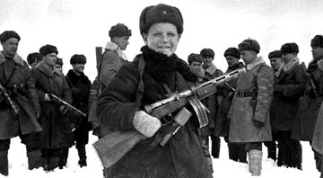 Crianças no Exército Vermelho, da União Soviética - Domínio Público