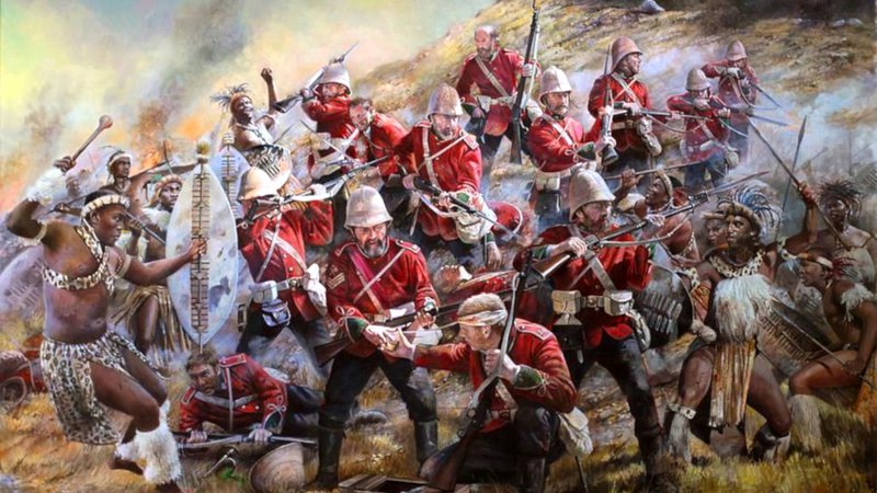 Ilustração da Guerra Anglo-Zulu - Divulgação