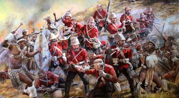 Ilustração da Guerra Anglo-Zulu - Divulgação