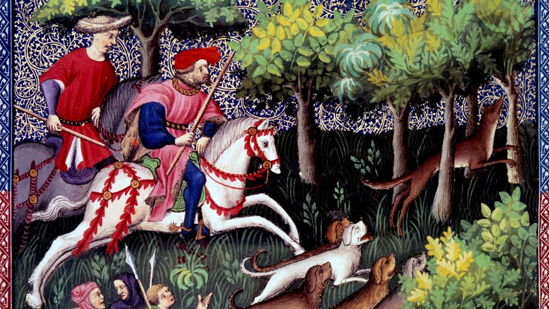 Detalhe da obra 'Caça à raposa', século 14 - Getty Images