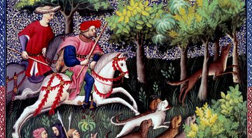 Detalhe da obra 'Caça à raposa', século 14 - Getty Images