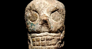 Caveira de pedra decorativa dos maias / Reprodução