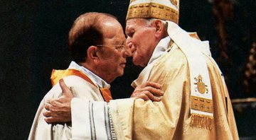 Marcial Maciel e o papa João Paulo II - Getty Images