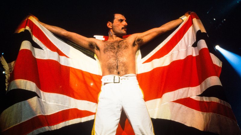 Freddie Mercury durante a apresentação - Getty Images