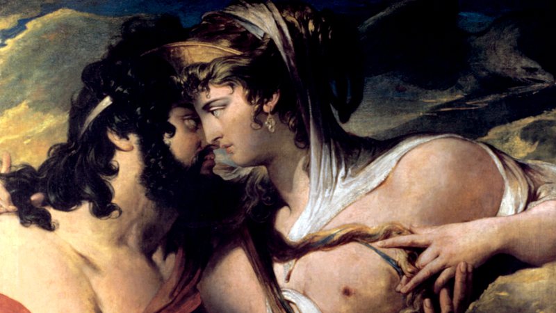 Pintura de James Barry, mostra os deuses romanos Júpiter e Juno - Getty Images