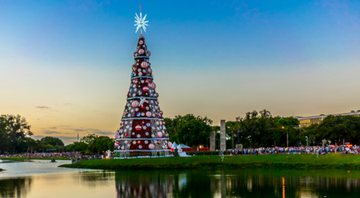 Árvore de Natal no Parque do Ibirapuera, em São Paulo - Getty Images
