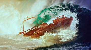 Ilustração de uma naufrágio - Divulgação/Pixabay