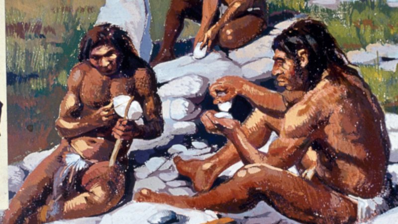 Ilustração de neandertais - Getty Images