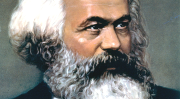 O comunista Karl Marx em retrato fotográfico colorido - Getty Images