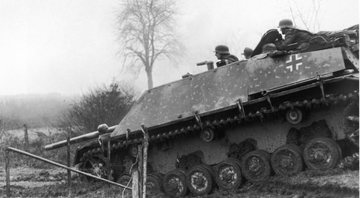 Panzer durante a batalha do Bulge, em 1944 - Getty Images