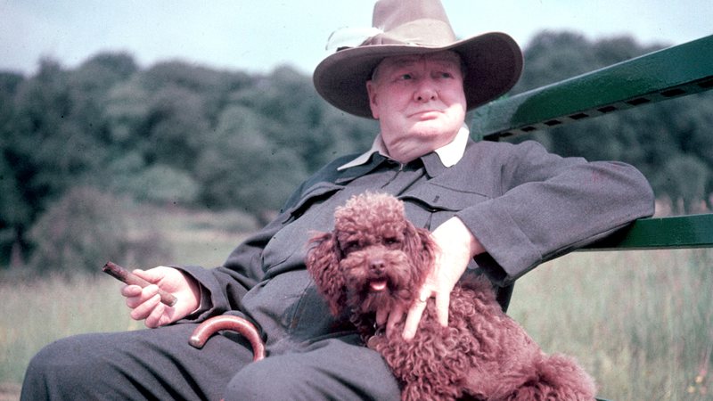 Winston Churchill e seu cachorro - Getty Images