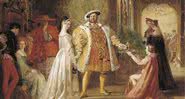 Primeiro encontro de Henrique VIII com Ana Bolena, por Daniel Maclise, 1835 - Getty Images