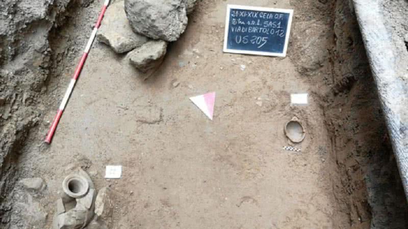 Antiga necrópole grega encontrada pelos trabalhadores - Divulgação/Regione Siciliana