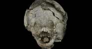 Crânio de bebê encontrado pelos pesquisadores - Sara Juengst / UNC Charlotte