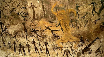Arte rupestre na Caverna de Altamira, Espanha - Reprodução