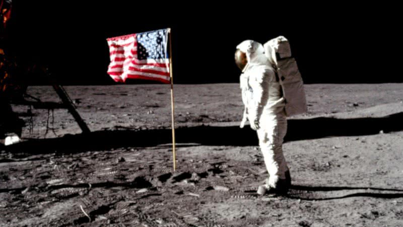 Chegada do homem à Lua durante a Apollo 11 - Divulgação/NASA