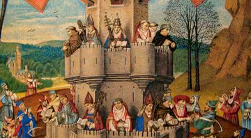 Ilustração da Idade Média - Divulgação