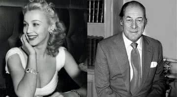A atriz Carole Landis (à esq.) e Rex Harrison (à dir.) - Divulgação