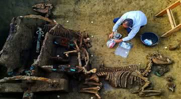 Restos fossilizados de carruagem romana enterrada com dois cavalos - Novosti.hr