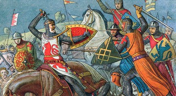 Representação de cavaleiros medievais - Getty Images