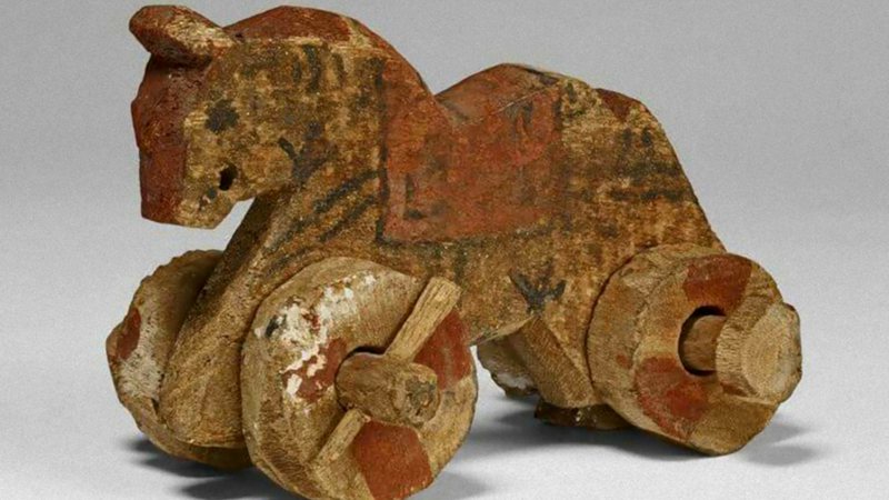 Brinquedo de cavalo do Egito Antigo - British Museum