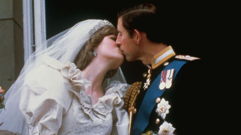 Charles e Diana no dia de seu casamento - Getty Images