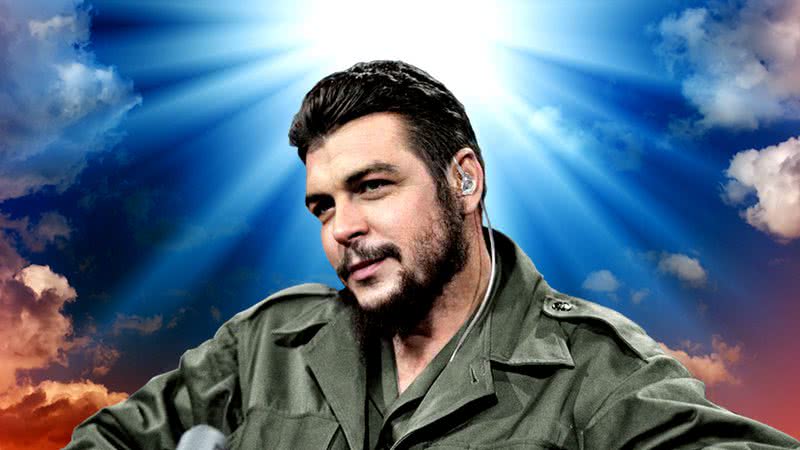 Montagem de Che Guevara como santo - Free Commons